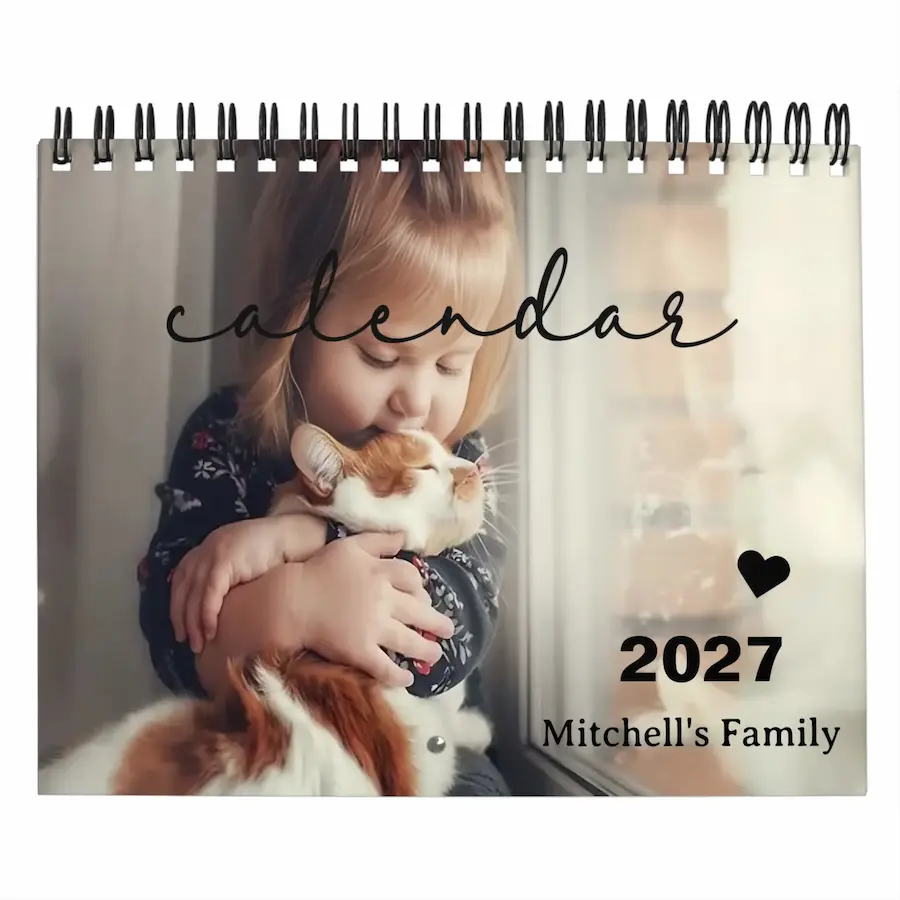2027 Pets Custom Photo Create Your Own Calendar
